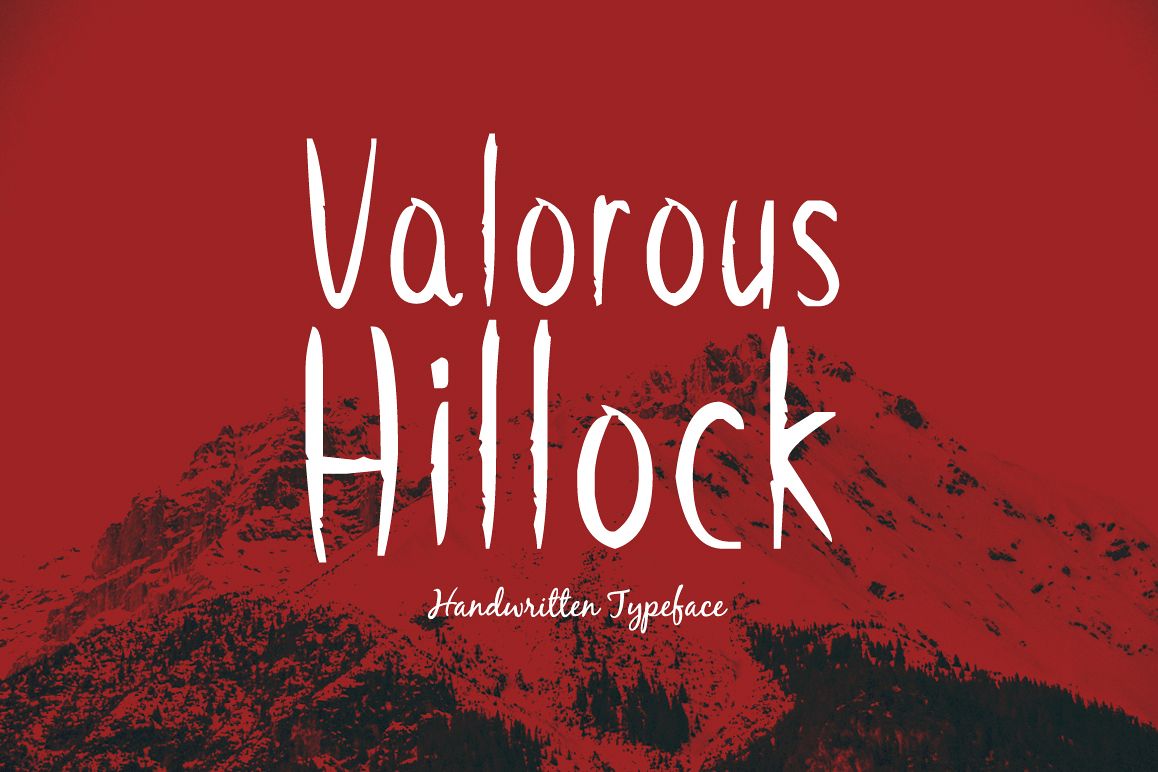 Valorous Hillock Regular Font插图