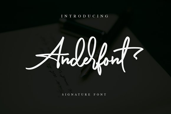 Anderfont – a Signature Font插图