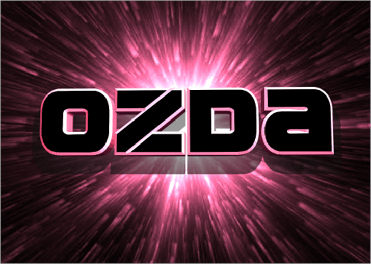 Ozda font插图