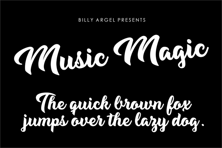 Music Magic Personal Use font插图