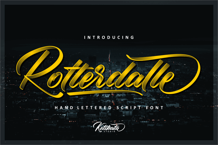 Rotterdalle Personal Use font插图