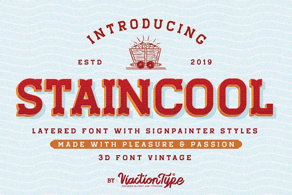 Staincool Layered Font插图