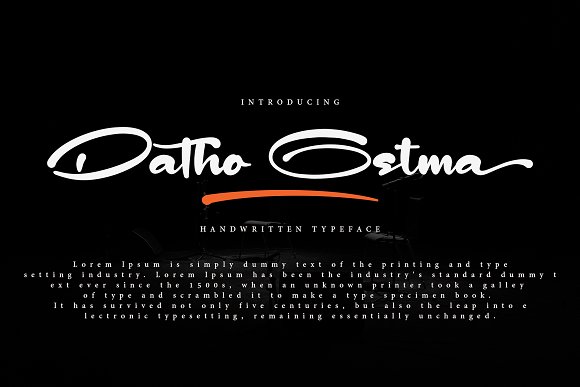 Datho Ostma Font插图