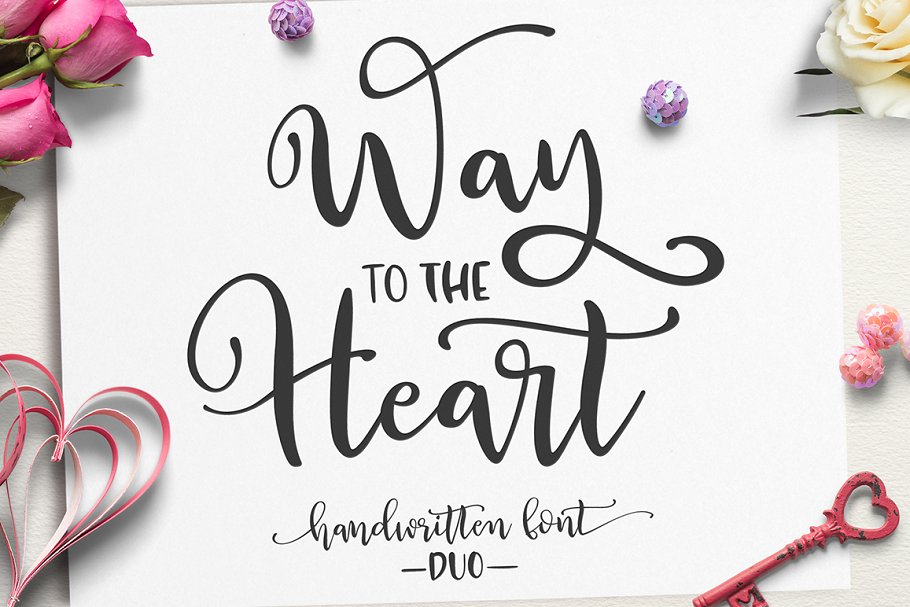 Way to the Heart Font插图