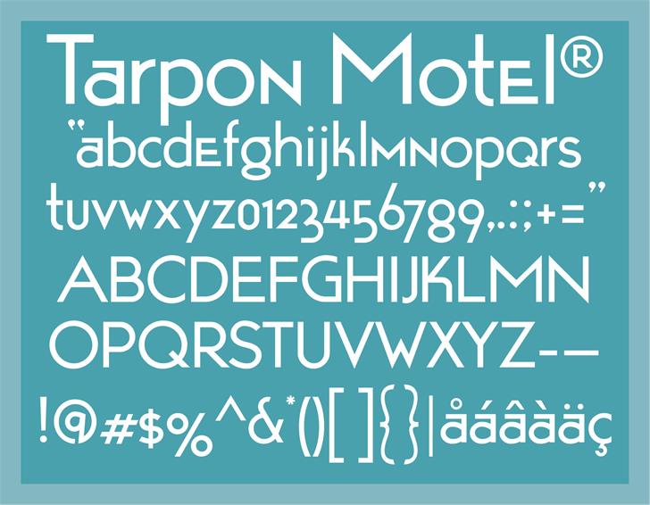 TarponMotel font插图