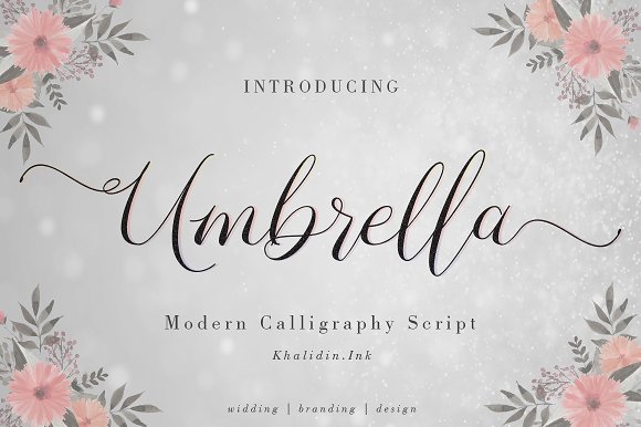 Umbrella Font插图