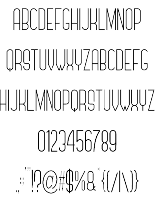 Quatronome font插图1