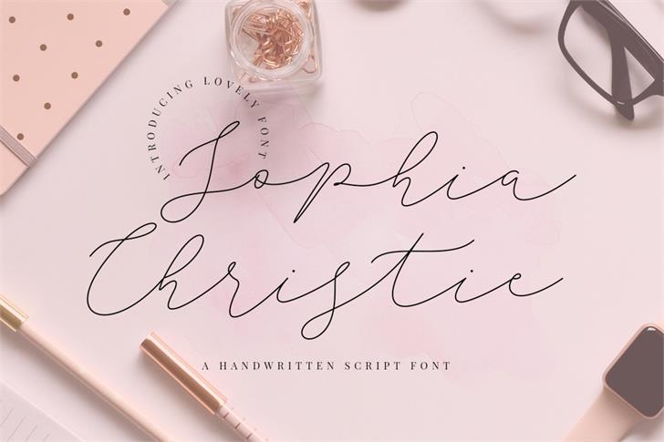 Sophia Christie font插图