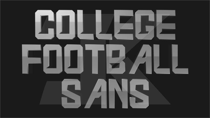 College Football Sans font插图