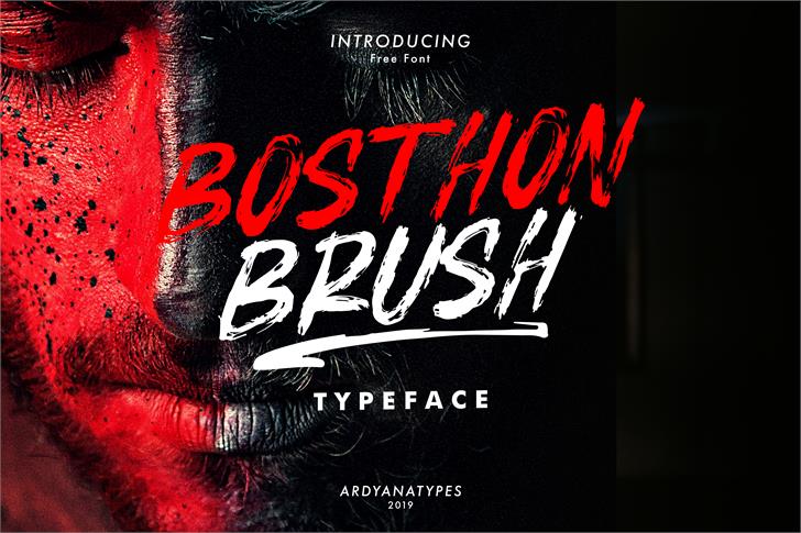 BOSTHON BRUSH font插图