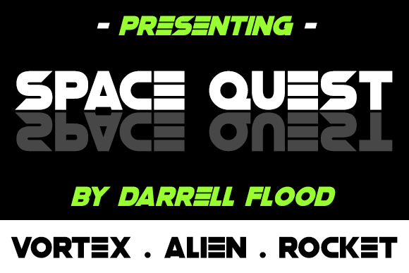 Space Quest font插图