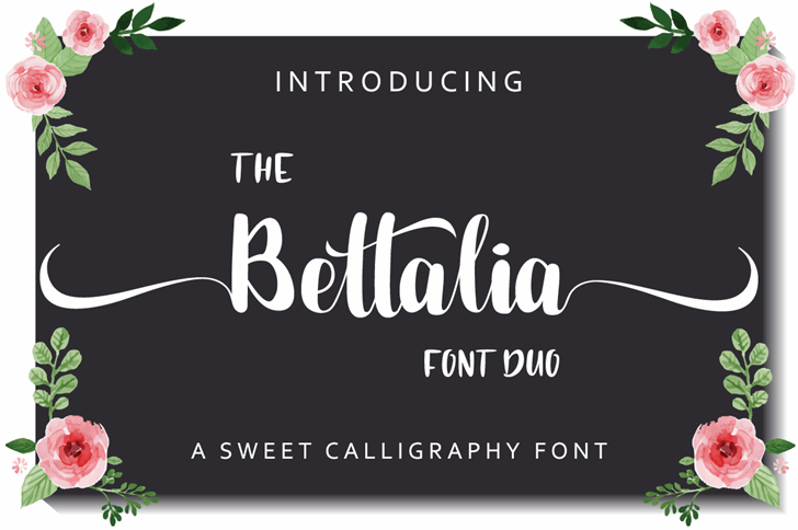 Bettalia font插图