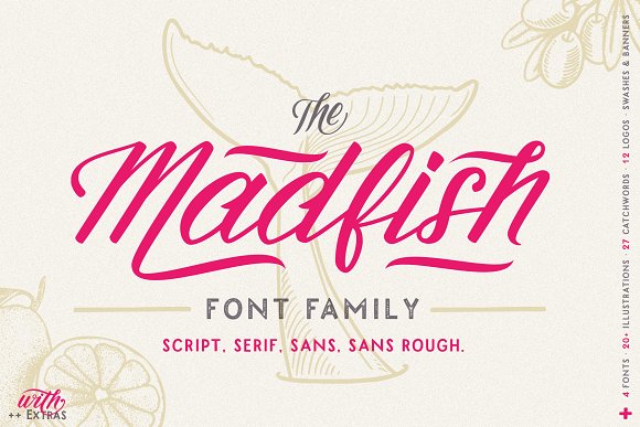 Madfish Font Family插图