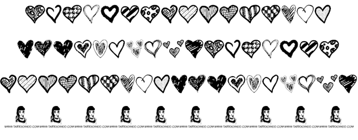 Crazy Hearts font插图1