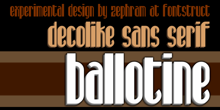 Ballotine font插图