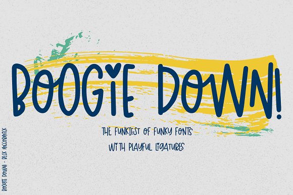 Boogie Down! Handlettered Sans Font插图