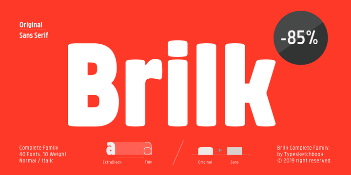 Brilk Font Family插图