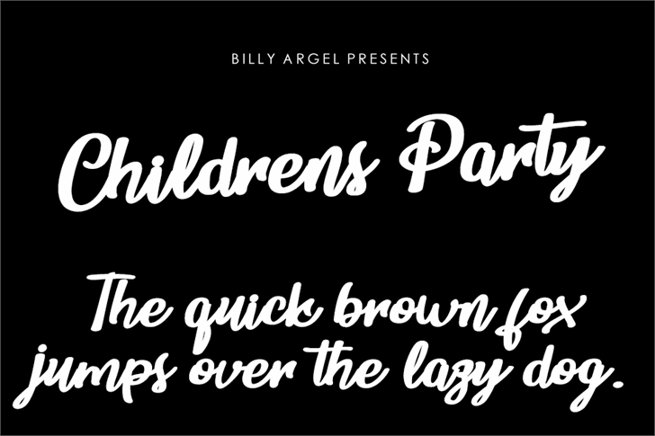 Childrens Party Personal Use font插图