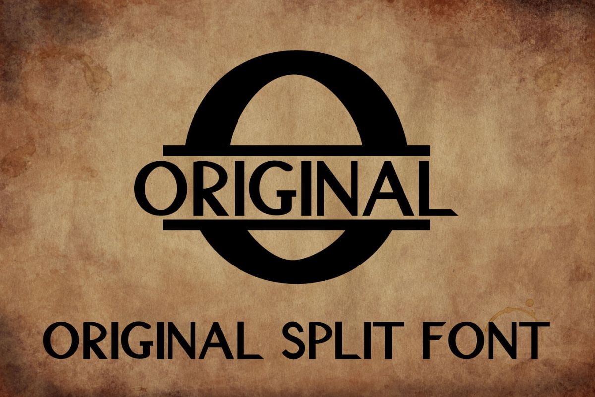 Original Split Font – A Monogram FontRegular Font插图