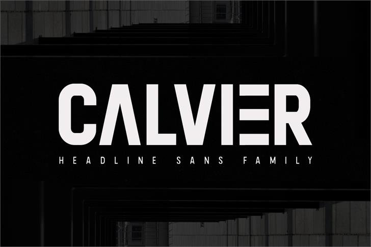 Calvier font插图