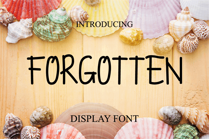 FORGOTTEN font插图