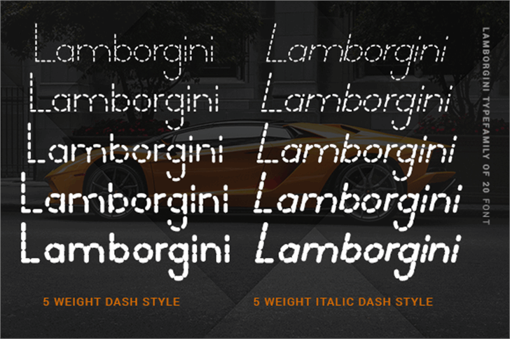 Lamborgini font插图2