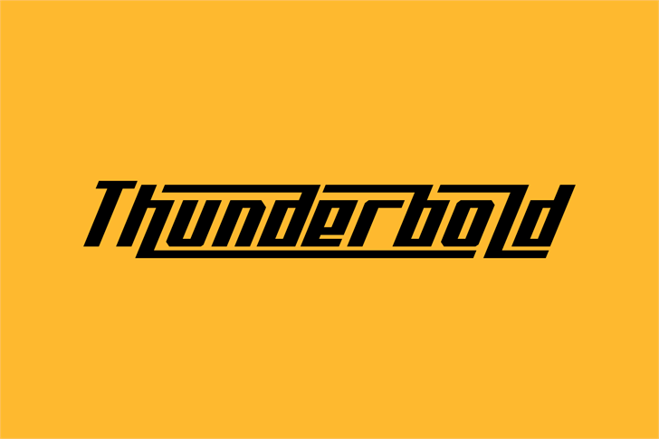Thunderbold Demo font插图