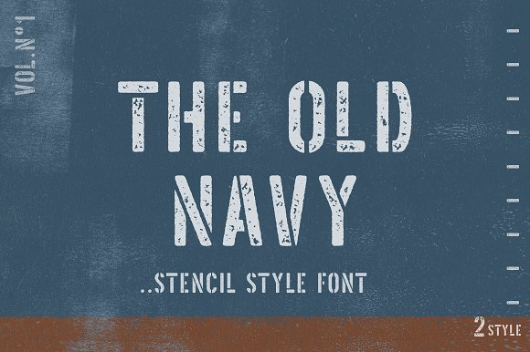The Old Navy Font插图