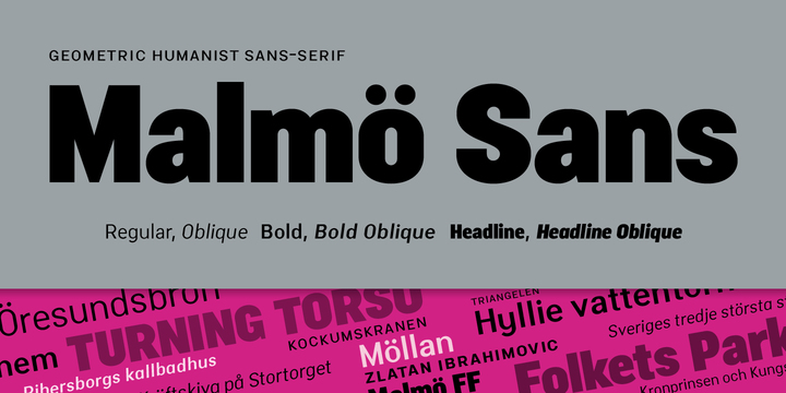Malmo Sans Pro Font Family插图