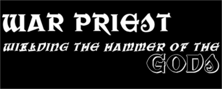 War Priest font插图1