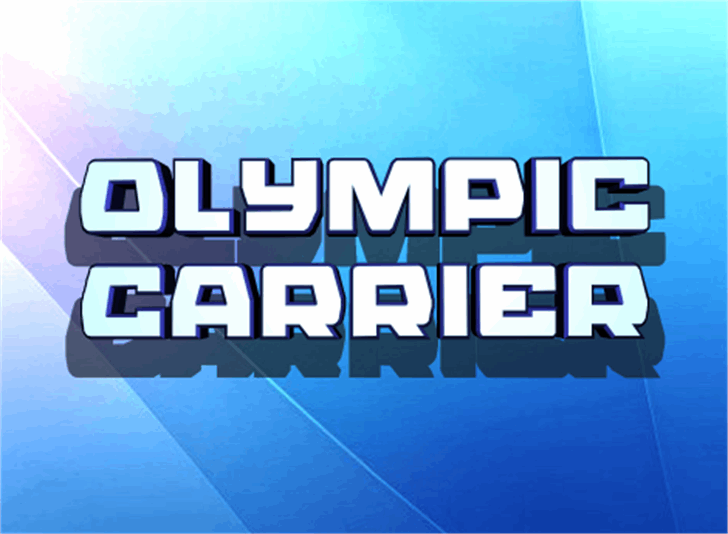 Olympic Carrier font插图