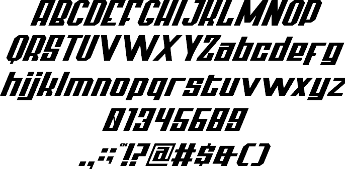 Thunderbold Demo font插图3