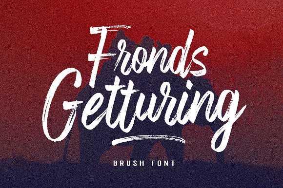 Fronds Getturing Font插图