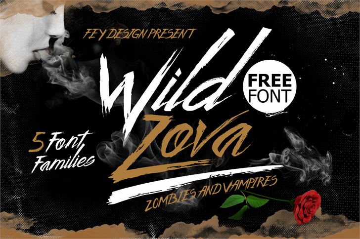 Wild Zova Free font插图2