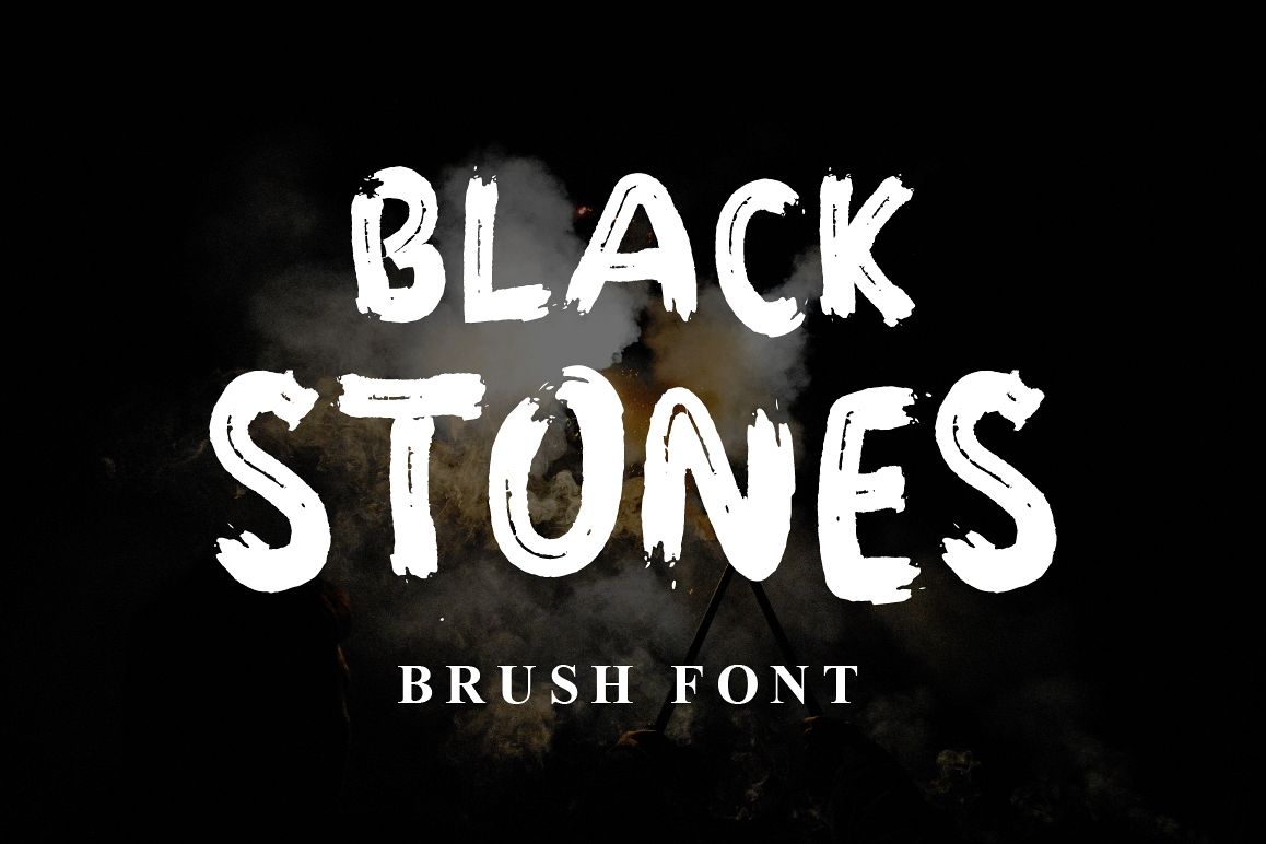 BLACK STONESRegular Font插图
