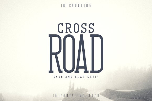 Crossroad -Vintage typeface|16 fonts插图