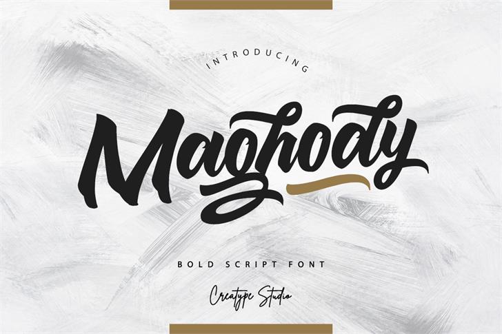 Maghody font插图