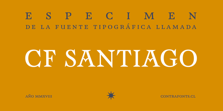 CF Santiago Font插图