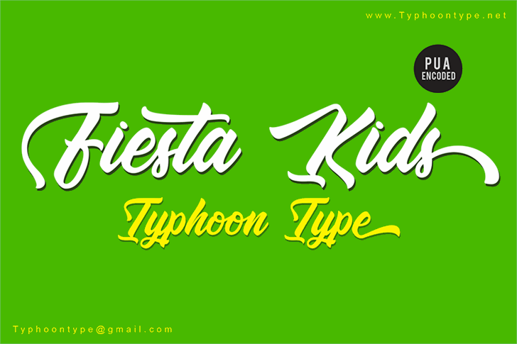 Fiesta Kids – Personal Use font插图