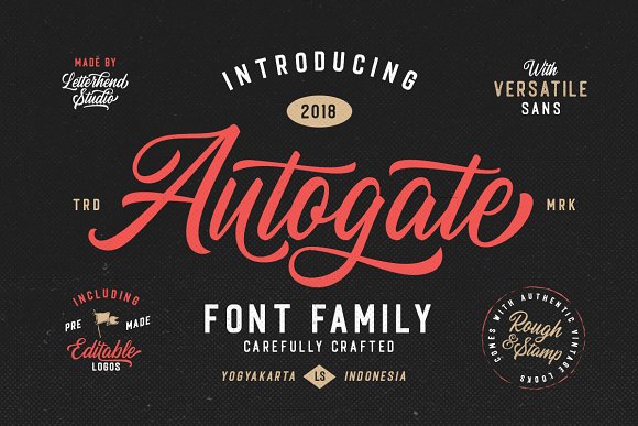 Autogate – Font Duo (+BONUS)插图