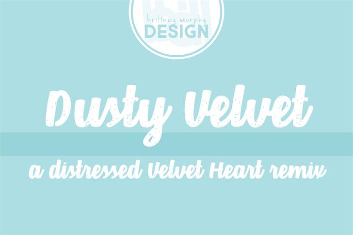 Dusty Velvet font插图