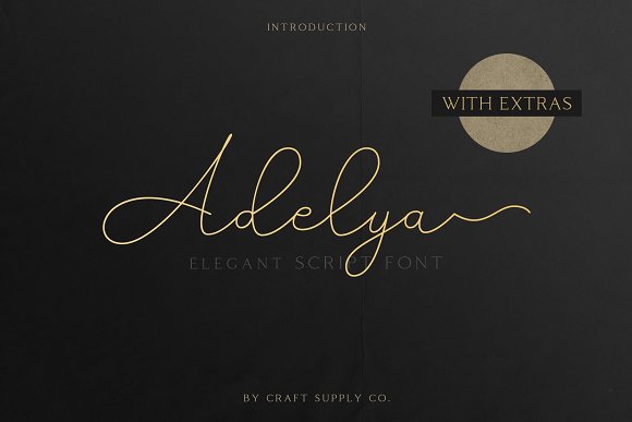 Adelya – Elegant Signature Font插图1
