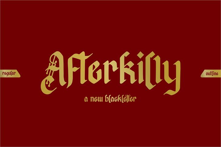 Afterkilly font插图
