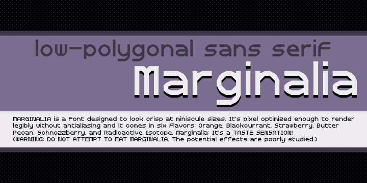 Marginalia font插图