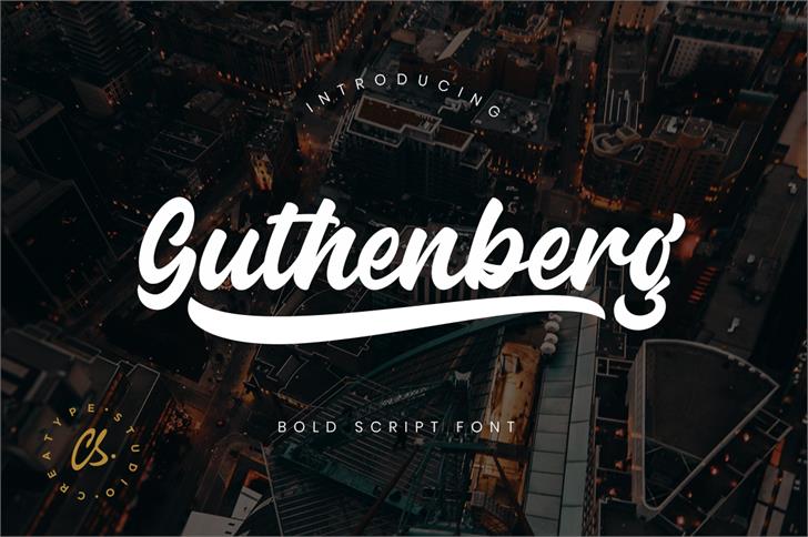 Guthenberg font插图