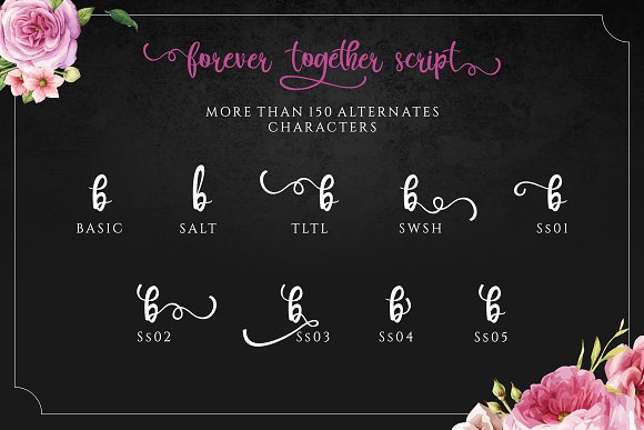 Forever Together – Romantic Font Duo插图2