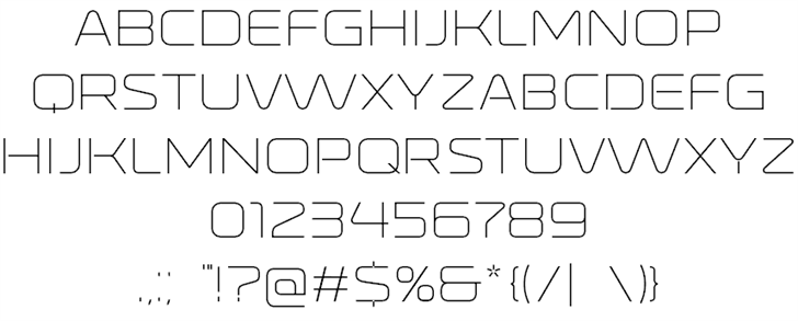 Ronduit Capitals Light font插图4