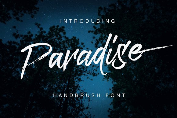 Paradise Typeface Font插图