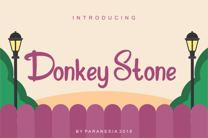 Donkey Stone font插图