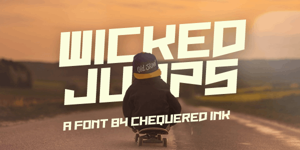 Wicked Jumps font插图
